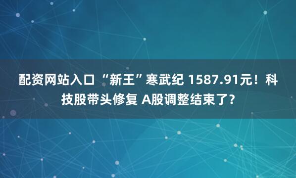 配资网站入口 “新王”寒武纪 1587.91元！科技股带头修复 A股调整结束了？
