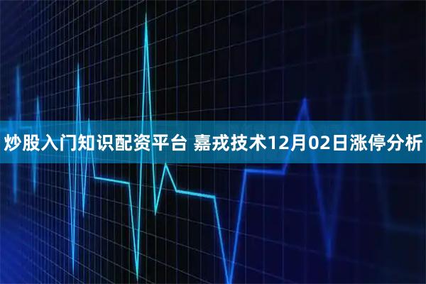 炒股入门知识配资平台 嘉戎技术12月02日涨停分析
